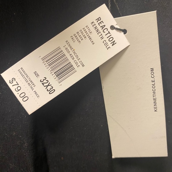 NWT Kenneth Cole Reaction Women’s Black Slim-Fit Stretch Dress Pants Size 32x30 - Picture 4 of 11